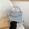 Bolso pequeño popular de este año para mujer, verano 2024, nueva moda, bolso cuadrado pequeño portátil, textura simple, bolso de mensajero de hombro