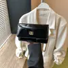 Bolso de Mujer de Comercio Exterior 2025 Nuevo Vintage Charol Bolso Mensajero Cruzado Versátil Cadena Moda Bolso Cuadrado Pequeño