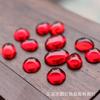 Venta Directa de Fábrica Parche de Cabujón Rojo de Vidrio Accesorios para Ropa DIY Accesorios para el Cabello Hechos a Mano