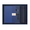 Conjunto de Presente de Caderno Transfronteiriço com Logo e Listras Verticais, Caderno para Escritório, Conjunto Criativo de Copo Térmico
