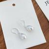 Pendientes de Perla con Capullo de Flor de Magnolia Retro Francés para Mujer Simples de Lujo Ligero Elegantes Flor Pequeña Gancho de Oreja de Verano Nuevos