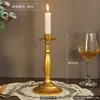 Adornos de Candelabro Estilo Europeo Retro para Uso Doméstico, Accesorios Románticos para Cena a la Luz de Velas, Decoraciones para el Hogar para la Sala de Estar y la Mesa del Comedor