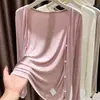 Cárdigan Protector Solar de Modal para Mujer 2026 Verano Ropa Exterior de Seda de Hielo Chaqueta para la Piel Abrigo Delgado con Cuello