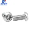 Tornillos Antirrobo de Acero Inoxidable 304 con Columna de Forma Especial Antirremoción M2M3M4M5M6M8M10M12