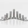 Tornillos de Cabeza Plana Biselada de Acero Inoxidable 304 con Cabeza Hexagonal, Tornillos para Muebles de Cabeza Redonda Biselada M2M3M4M5M6M8M12