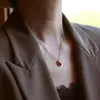 Lujo Ligero Alta Retención de Color Chapado en Oro de 14 Quilates Colgante de Calabaza Collar Premium Cadena Esotérica para Clavícula Modelo Nuevo 2026 Cadena Minimalista para el Cuello