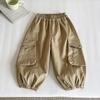 Nausicaä del Valle del Viento 2025 Invierno Nuevos Pantalones para Niños Estilo Coreano y Japonés Pantalones Cargo Forrados de Polar Pantalones Casuales Gruesos Elegantes para Niños