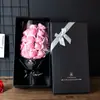18 Flores de Jabón, Flores de Jabón de Rosa Simuladas, Caja de Regalo de Flores Eternas, San Valentín, Regalo del Día de la Madre, Amazon Transfronterizo