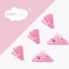 Clipe de Canto Triangular Estilo Japonês Simples, Clipe Transparente Fosco, Clipe para Armazenamento de Papéis de Prova e Documentos de Estudante, Clipe Anti-Enrolamento de Bordas