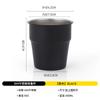 Vaso de Agua Plegable para Exterior de Acero Inoxidable 304 Taza Portátil Taza de Café para Picnic Equipo Estilo Camping 300ml Vaso Apilable