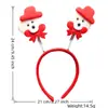 Envio direto da fábrica, faixas de cabeça de Natal transfronteiriças, presilhas de cabelo do Papai Noel, faixas de cabeça de urso de desenho animado, adereços de cabeça de boneco de neve