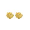 Nuevos Pendientes Antiguos Chapados en Oro con Diseño de Moda, Anillo de Corazón de Escamas de Pescado para Mujer, Chapado en Cobre Dorado, Joyería Transfronteriza que No se Desvanece