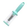 Cuchillo pelador tipo almacenamiento multifuncional raspador de escamas de pescado pelador de frutas y verduras anti-salpicaduras para el hogar con raspador de escamas de almacenamiento en barril