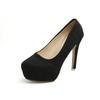 Zapatos Sexy de una sola capa Verano y Otoño Nuevos Punta Redonda Tacón Fino Zapatos de Mujer Tienda Nocturna Zapatos de Mujer Impermeables Plataforma Tacón Alto Princesa Zapatos de Boda