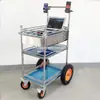 Rack de Armazenamento Removível Rack Móvel para Transmissão ao Vivo ao Ar Livre Carro de Feira Proprietário Carrinho Portátil Transmissão ao Vivo Aço Inoxidável Cantando