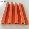 Rejilla Personalizada de Fibra de Bambú WPC Popular Tablero Gran Muralla Impermeable Retardante de Llama Panel de Pared para Fondo de TV Venta al por Mayor
