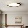 Lámpara de Dormitorio Zen Estilo Japonés Color Nogal Lámpara de Techo Protección Ocular Estudio Dormitorio Principal Accesorios de Iluminación Vintage de Gama Alta