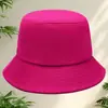 Sombrero tipo cubo versátil de estilo coreano para mujer, ideal para el verano, con bordado de logotipo personalizado, sombrero cloche japonés para primavera y otoño con protección solar, sombrero de moda para protegerse del sol.