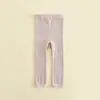 Leggings elásticos novos para meninas, de primavera e outono, para uso externo de bebês e crianças, calças compridas casuais estilo coreano, leggings de nove pontos