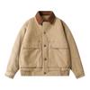 Roupas Vintage 2025 Inverno Novo Retrô Japonês Roupa de Trabalho Curta Detroit Jaqueta de Algodão Solta Casaco Estilo Old Money