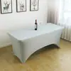 Conjunto de Mesa Elástico Transfronteiriço Conjunto para Bar de Coquetéis Toalha de Mesa Elástica Cobertura de Mesa para Reunião de Hotel Banquete Toalha de Mesa para Casamento ao Ar Livre