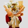Girasol Tejido Ramo Flores de Hilo Hechas a Mano Crochet Producto Terminado Regalo de Vacaciones Eterno Recuerdo de Cumpleaños Flores Artificiales