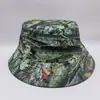 Novo Chapéu de Balde com Estampa de Camuflagem da Selva Europeia e Americana para Mulheres e Homens, Chapéu de Proteção Solar para Exterior, Versátil