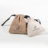 Bolsa de tela con cordón para almacenamiento de joyería de gamuza de alta gama, personalizada de pequeña producción, bolsa de terciopelo para regalo