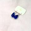 Aretes Estilo Retro Blanco Azul Ancora Elegante Lujo Accesible Aretes de Alta Gama para Mujer 2025 Nuevos Aretes Populares