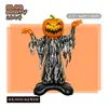 Base Inflable de Halloween de 120 cm Base de Bruja Navideña Esqueleto Fantasma Araña Decoración Fiesta Globo de Papel de Aluminio
