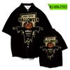 Camisa de manga corta de moda estilo coreano de calabaza de Halloween espantapájaros verano pareja nueva camisa de media manga ins