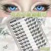 Pegamento para Pestañas Yingmeijia Sin Pegamento Cara Grande Ojo de Gato Rizado Pestañas Postizas Racimo Individual Párpado Superior Natural Artificial Rizado Grueso Pestañas Postizas