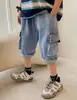 Jeans de algodón para niños, de primavera y otoño, sencillos, con rosca, bolsillos reales, casuales, nuevos pantalones para niños