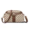 Bolsa de ombro feminina de alta qualidade e grande capacidade para comércio exterior, nova bolsa de mãe com padrão vintage, bolsa quadrada pequena, bolsa versátil para o dia a dia para mulheres