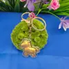 2026 Dibujo Animado Hazte Rico Pronto Llavero de la Suerte Cadena para Teléfono Móvil Caballo Dorado Colgante para Bolsa de Año Nuevo Pequeño Regalo