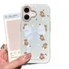 Funda para iPhone 18 Pro Max Oso Pequeño Lazo Adecuada para Apple 17 Pro Linda y Resistente a Golpes 15 Nicho 16