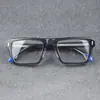 Gafas rectangulares de placa gruesa para comercio exterior, montura retro, europeas y americanas, en stock, venta al por mayor, se pueden equipar con miopía
