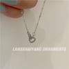 Elegante colgante de cadena para clavícula con lazo y flor, estilo nicho, para chica sexy, collar de lujo que combina con todo, joyería femenina al por mayor