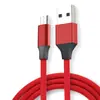 Cabo de dados Android de tecido tipo trançado de nylon cabo de carregamento type-c micro metal liga de alumínio linha de carregamento rápido usb 1m