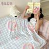 Manta de Terciopelo de Leche para Niña, Manta de Aire Acondicionado de Verano, Colcha para Siesta en la Oficina, Manta Cubresofá de Terciopelo Coral