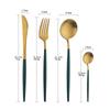 Cubiertos Portugueses de Acero Inoxidable de Alta Gama para Restaurante Occidental Cuchillo para Bistec, Tenedor, Cuchara Set Cuchara Pública Tenedor Cuchara para Café Tenedor de Postre