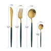 Vajilla de Acero Inoxidable Portuguesa Juego de Cubiertos Occidentales de Alta Gama Cuchillo para Bistec, Tenedor y Cuchara Juego de Cuchara Pública Tenedor Cuchara de Café Tenedor de Postre