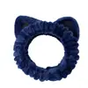 Diadema Gruesa de Orejas de Gato de Dibujos Animados para Mujer para Lavarse la Cara, Maquillaje y Aplicación de Mascarillas Faciales
