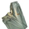 Pantalones de Pierna Recta de Seda de Hielo para Hombre Verano Delgados Modernos de Marca de Alta Gama Diseño de Pantalones de Pierna Ancha Oversize Sueltos Casuales