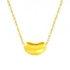 Pingente de Colar de Ouro Puro 999 Ouro Duro 3D Conjunto de Presente Popular Corrente Ouro Puro Transmissão ao Vivo de Ouro Peça Única Atacado