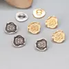 Prata de lei S925 banhada a ouro acessórios de botão em forma de XI vintage com pátina tinta preta material para bijuterias DIY feito à mão com contas
