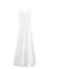 Para Exportação Transfronteiriça Spot Estilo Europeu e Americano Verão 2025 Novo Vestido Midi Feminino Slim com Textura de Cetim de Seda