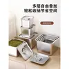 Caja de Condimentos de Acero Inoxidable, Contenedor Cuadrado para Sabores, Caja de Almacenamiento de Cocina, Adecuado para Puestos, Tiendas de Té con Leche, Restaurantes de Hot Pot, y para Almacenar Tarros de Condimentos de Manteca