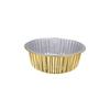 Caja de Embalaje de Papel de Aluminio Dorado Lata Redonda Comercial para Llevar Desechable Lonchera Resistente al Moho con Tapa Redonda Biselada Engrosada