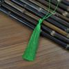 Marcapáginas de seda de hielo vertical con borla de 12 cm, colgante con borla, disco U, carcasa para teléfono móvil, borla pequeña, venta al por mayor